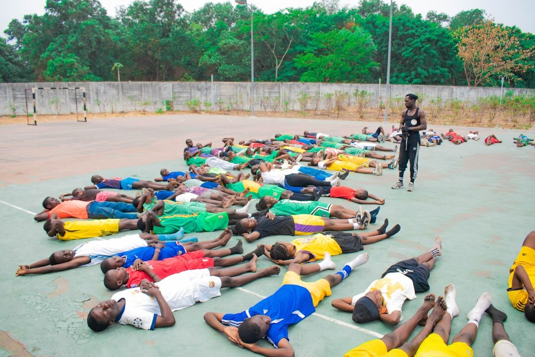 Training workshop with participants and a trainer